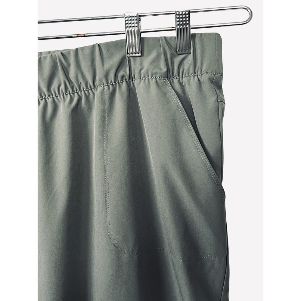 T By Talbots Pants Size 2X Wide Crop Leg Stretch High Rise Green Casual Coastal - Picture 4 of 13